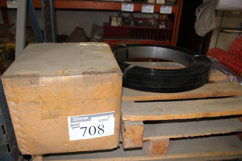 lot 708 image: Lot of (2) Including Delta Bander Seals, app. 5000 seals, 34 Open Type Roll Of Band.