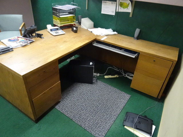 L shaped office desk
