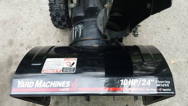 Yard Machine Snow Blower