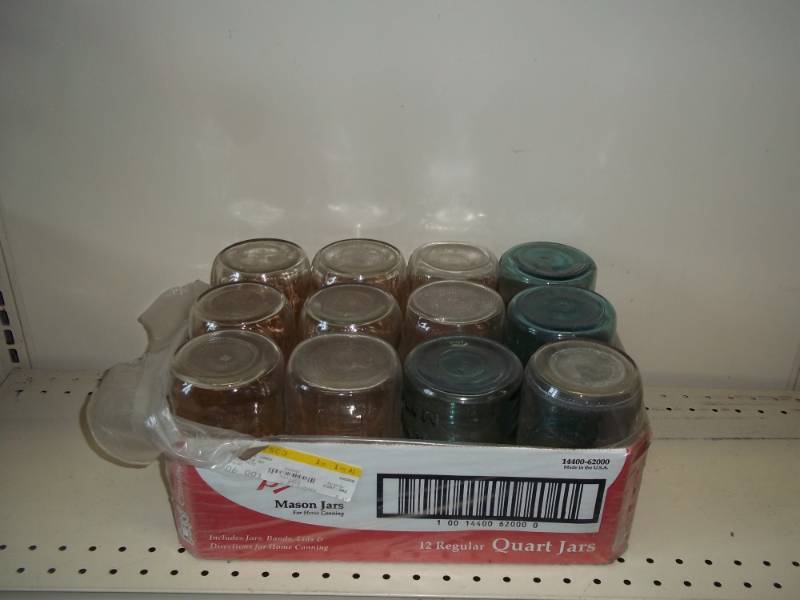 12 Regular Quart canning jars