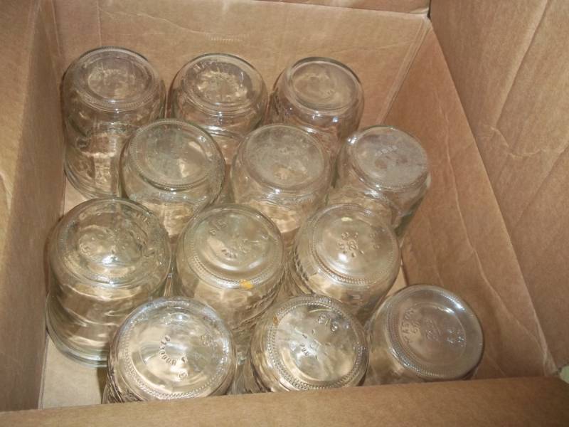 12 wide mouth pint canning jars