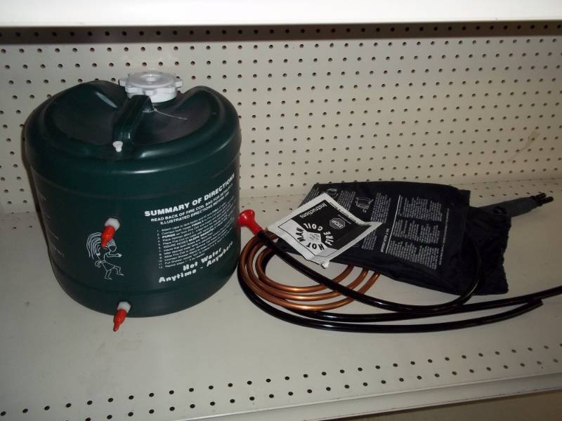 Hotman II Camping hot water system