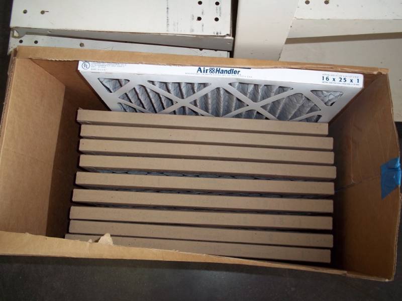 9 - New 18 x 18 Furnace Filters and one 16 x 25 filter