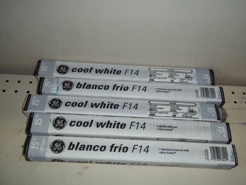 5 New 15 F14 Fluorescent lamps