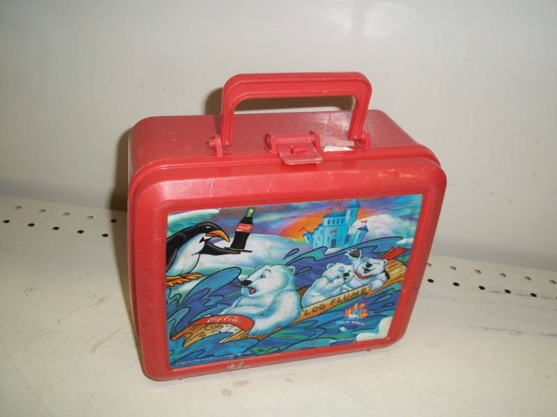 Coca Cola lunch box with thermos