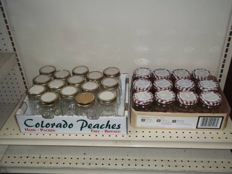 15 Regular Pint Canning jars and 12 Jelly jars