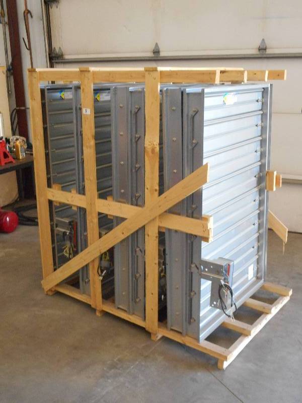 lot 8 image: (6) Greenheck Galvanized 5x38x58...
