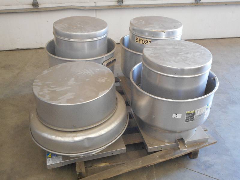 lot 9 image: (4) Greenheck Commercial Power Vent...