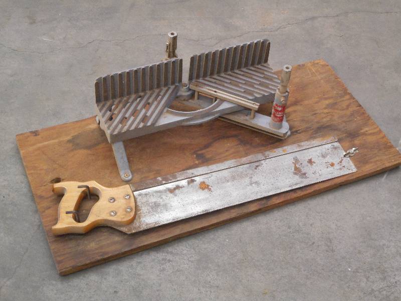 lot 32 image: MF Miter Box With Saw ...