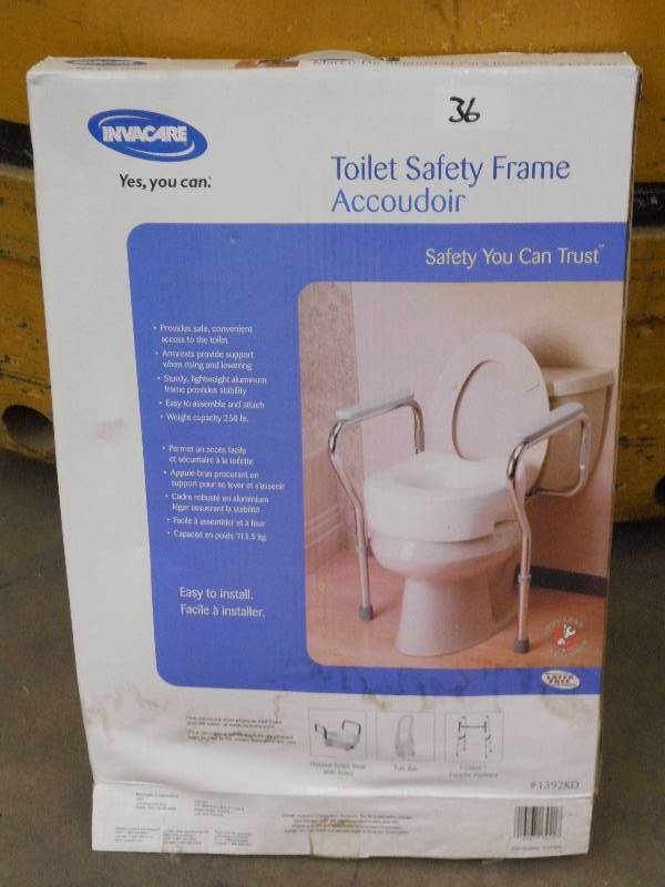 lot 36 image: Invacare Toilet Safety Frame ...