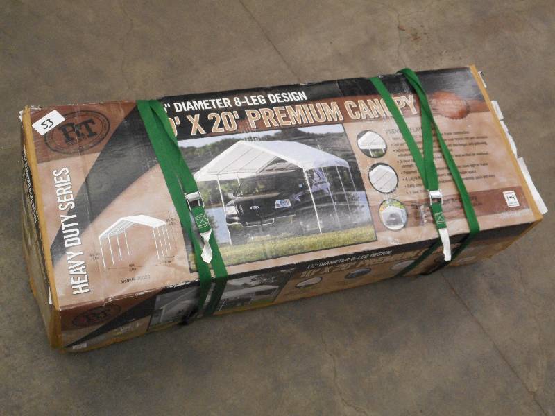 lot 53 image: RT-Brand 10x20 Premium 8-Leg Cano...