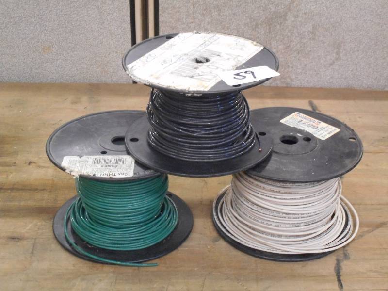 lot 59 image: (3) Spools Of 14AWG Wire ...