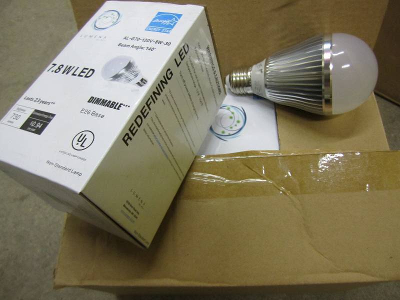 6 LED Lights, 1 case.  Standard soc...