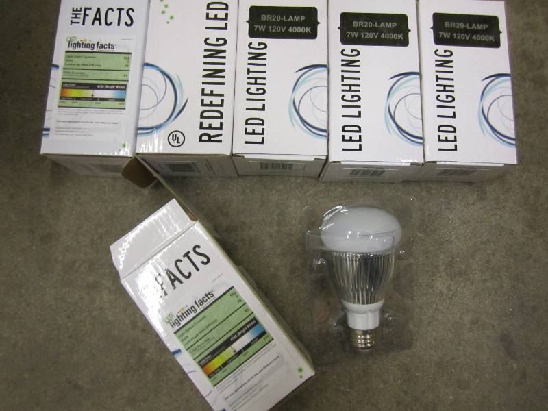 6 LED Lights, 1 case.  Standard soc...
