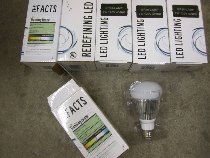 6 LED Lights, 1 case.  Standard soc...