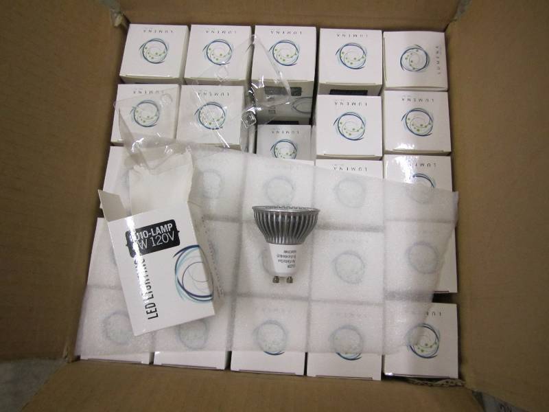 Case of 100 GU-10-LAMP 4 W 120V LED...