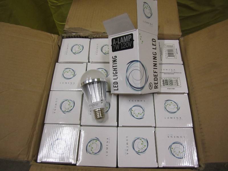 48 bulbs, full case of LED lights. ...