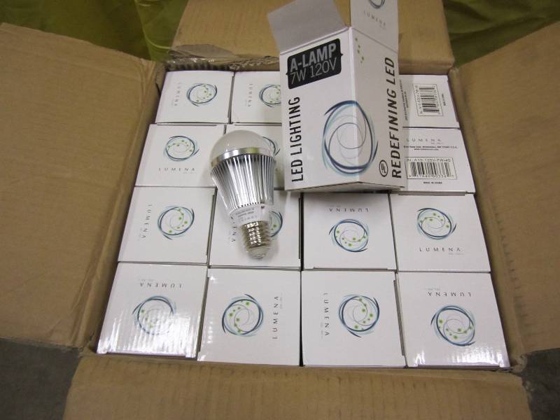 48 bulbs, full case of LED lights. ...