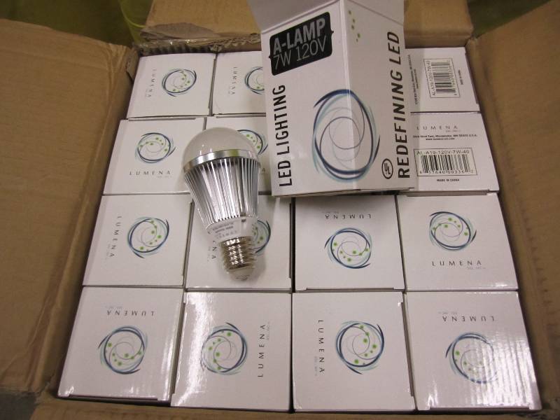 48 bulbs, full case of LED lights. ...