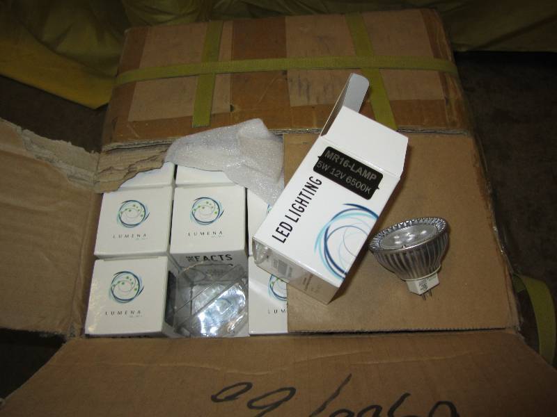 100 LED bulb case, MR 16 LAMP 5W 12...