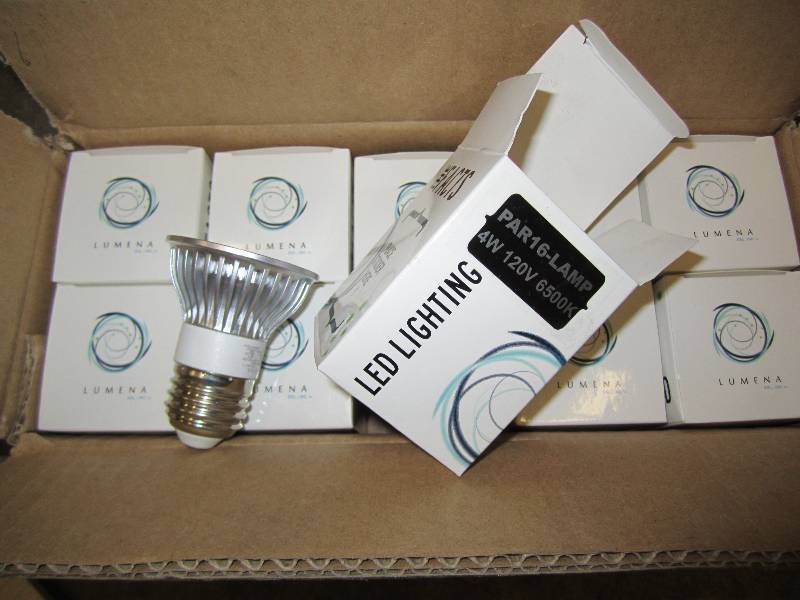 Case of 10 LED PAR 16-LAMP 4W 120V ...