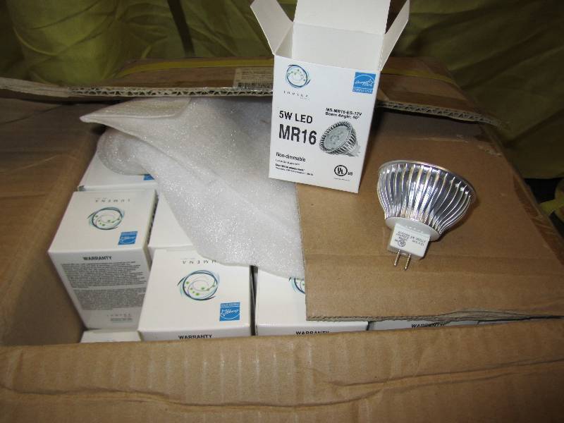 Case of 100 5W LED MR16 non-dimmabl...