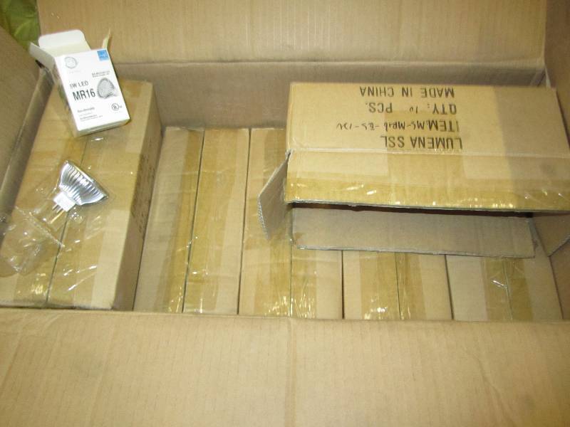 Case of 70 LED lights.  5W LED MR16...