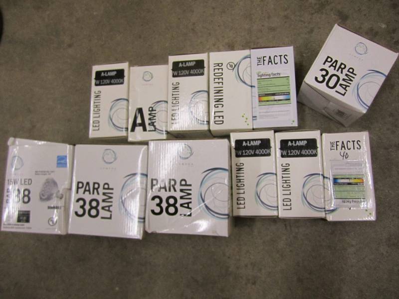 Lot of assorted LED Lights, 12 tota...