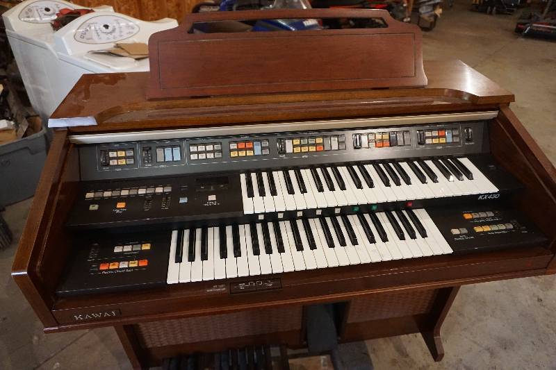 lot 54 image: Kawai Model KX430 Electric Organ and Bench