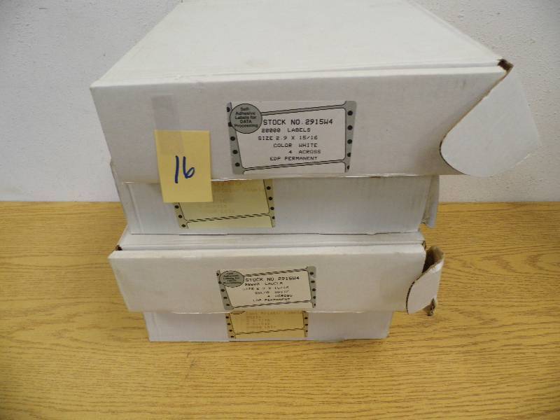 lot 16 image: 4 Boxes of Labels