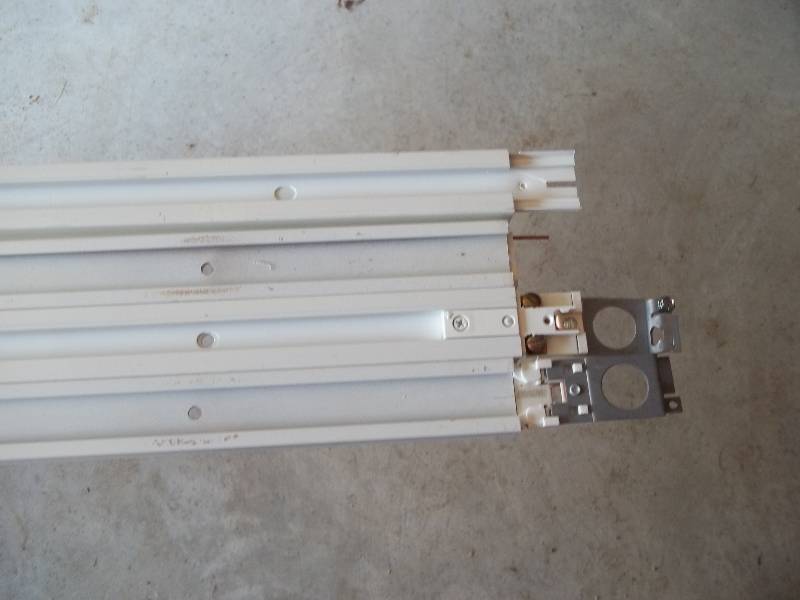 Four Industrial Track Lighting Tracks