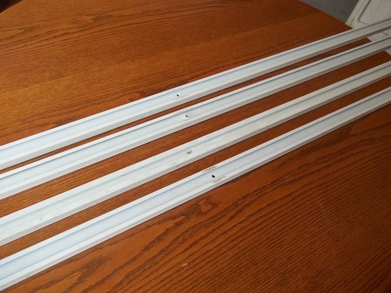 Four Industrial Track Lighting Tracks