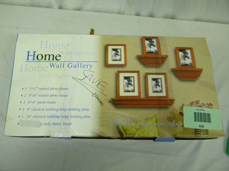 lot 428 image: Home Wall Gallery Shelving