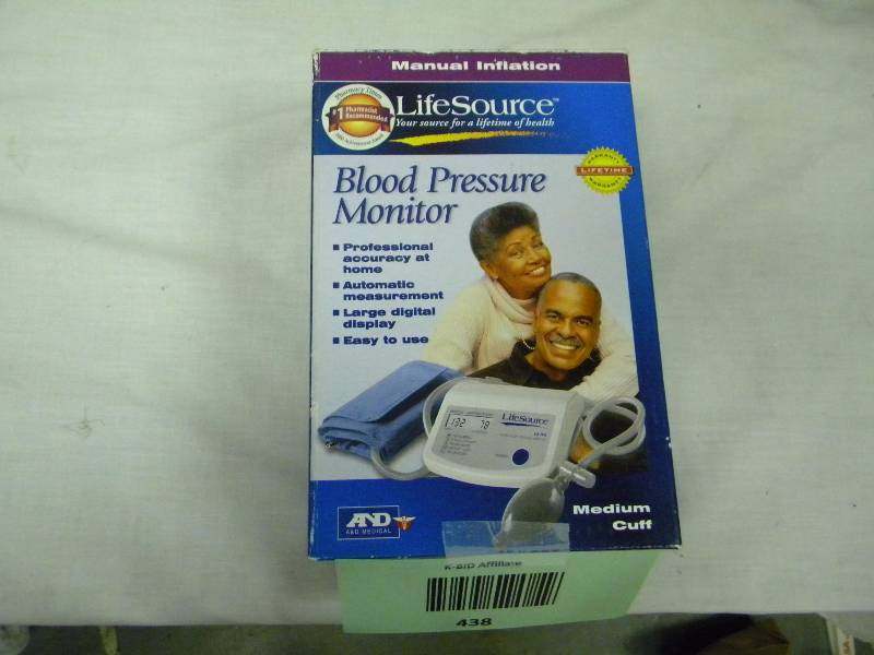 lot 438 image: Lifesource Blood Pressure Monitor