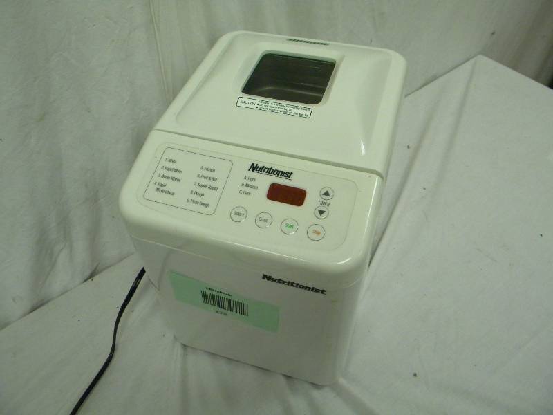 lot 278 image: Nutritionist Breadmaker