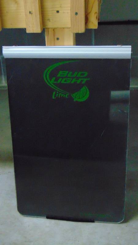 Bud Light Black Dry Erase Board