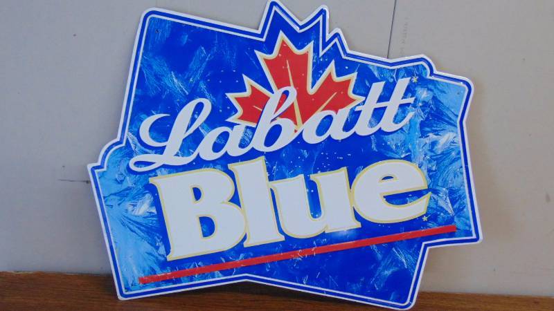 Labatt Blue Metal Sign