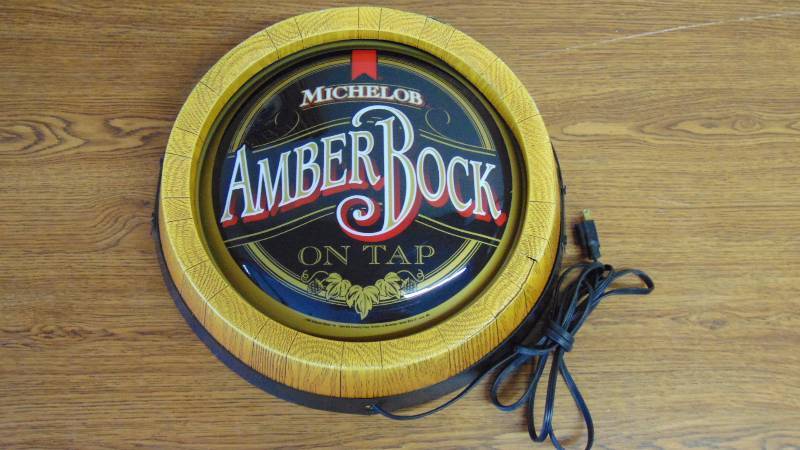 Michelob Amber Bock lighted Sign
