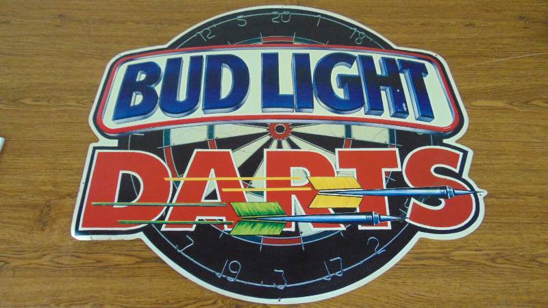 Bud Light Metal Beer Sign