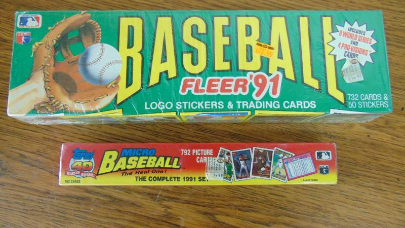 New In Box 91 Baseball Cards & Micro Baseball Cards