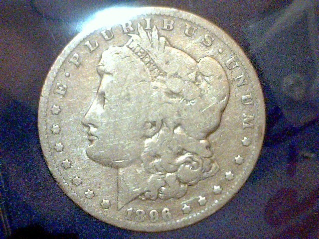 1896-O Morgan Silver Dollar, see pi...