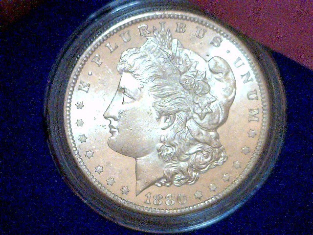 1880-S Morgan Silver Dollar, see pi...