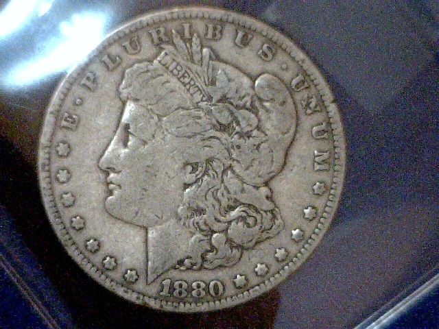 1880 Morgan Silver Dollar, see pict...