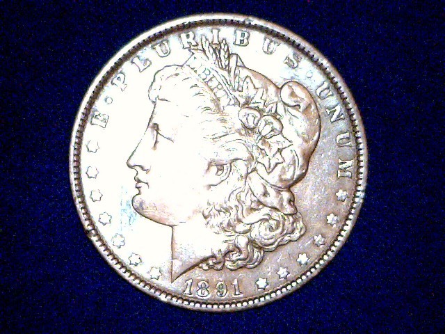 1891 Morgan Silver Dollar, see pict...