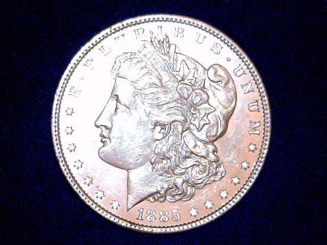 1885 Morgan Silver Dollar, see pict...