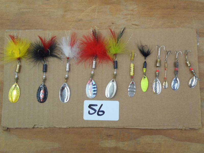 lot 56 image: (11) Assorted Spinner Lures ...