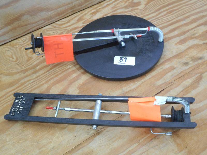 lot 89 image: Lot Of (2) Ice Fishing Tip-Ups ...