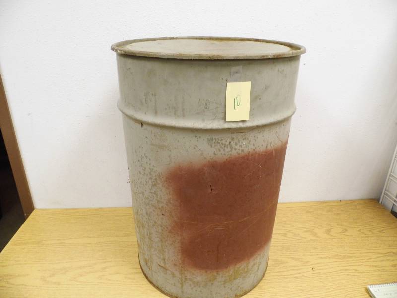 Metal Barrel with Lid