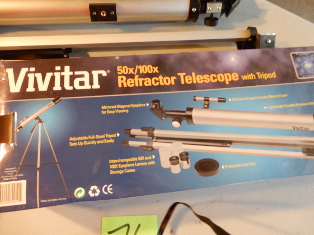 lot 76 image: Vivitary 50x100x Refreactor Telescope.. Speed Stacks