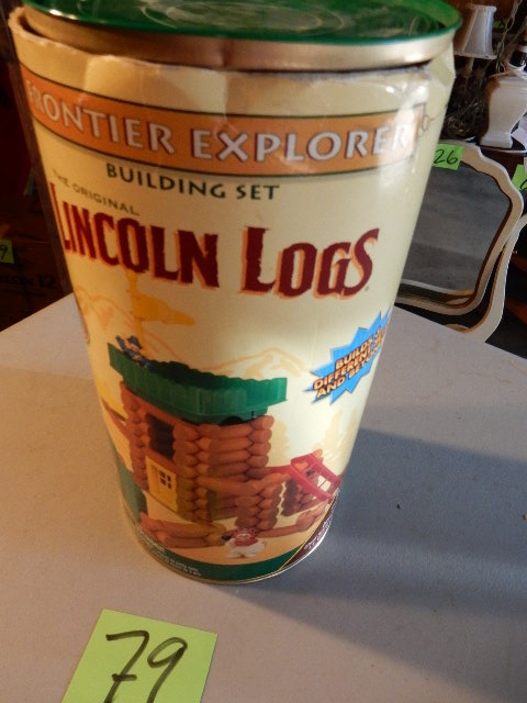 lot 79 image: Frontier Explorer Building Set.. Original Lincoln Logs